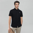 Men's Lion Oxford Slim Short Sleeve Shirt - Giordano Online