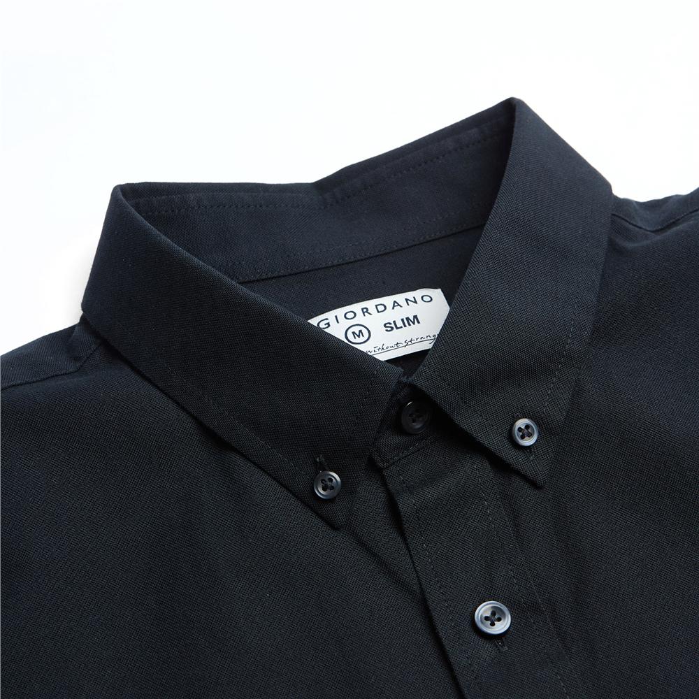 Men's Lion Oxford Slim Short Sleeve Shirt - Giordano Online