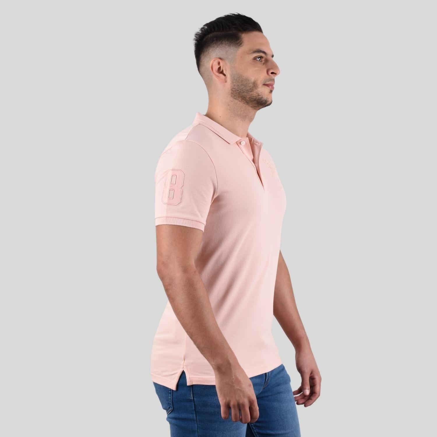 Men's Lion Polo - Pink - Giordano Online