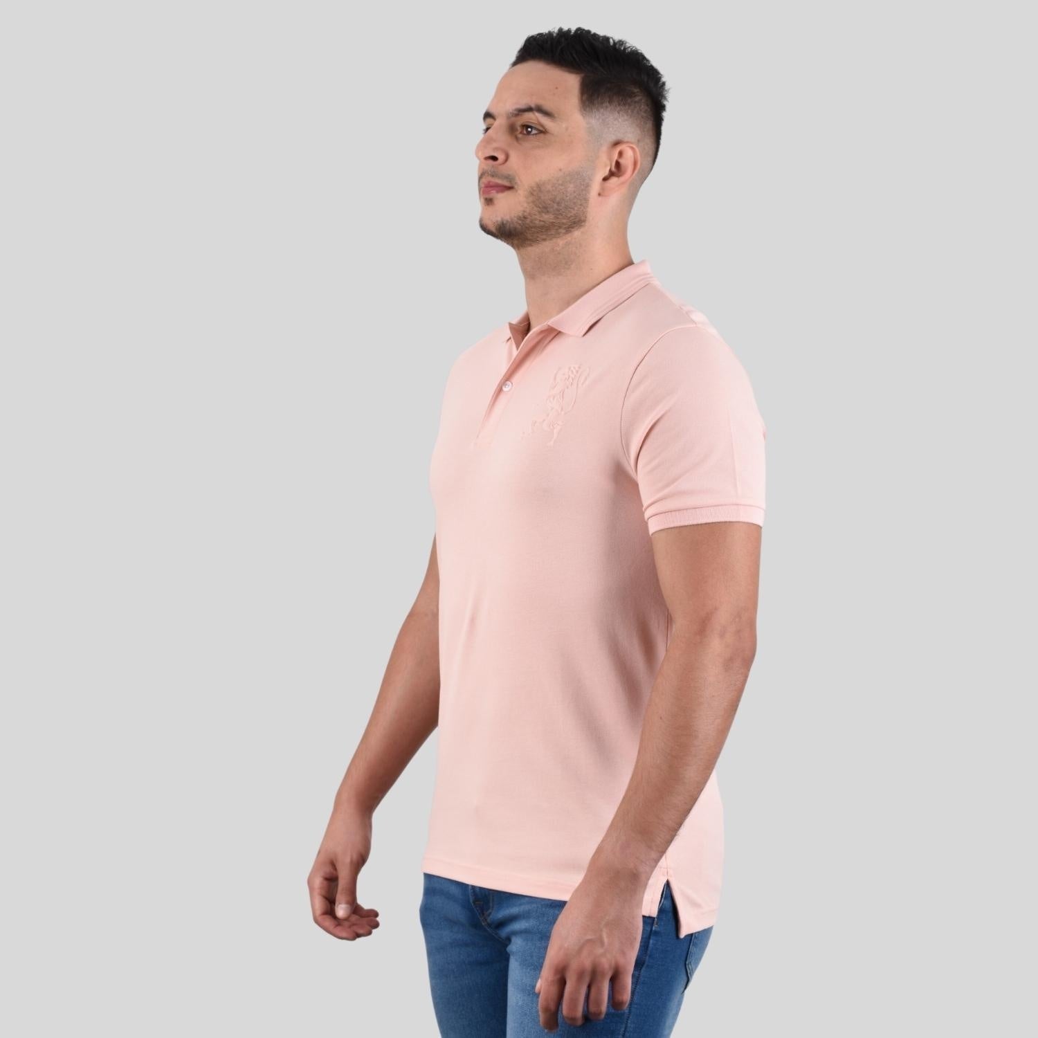 Men's Lion Polo - Pink - Giordano Online
