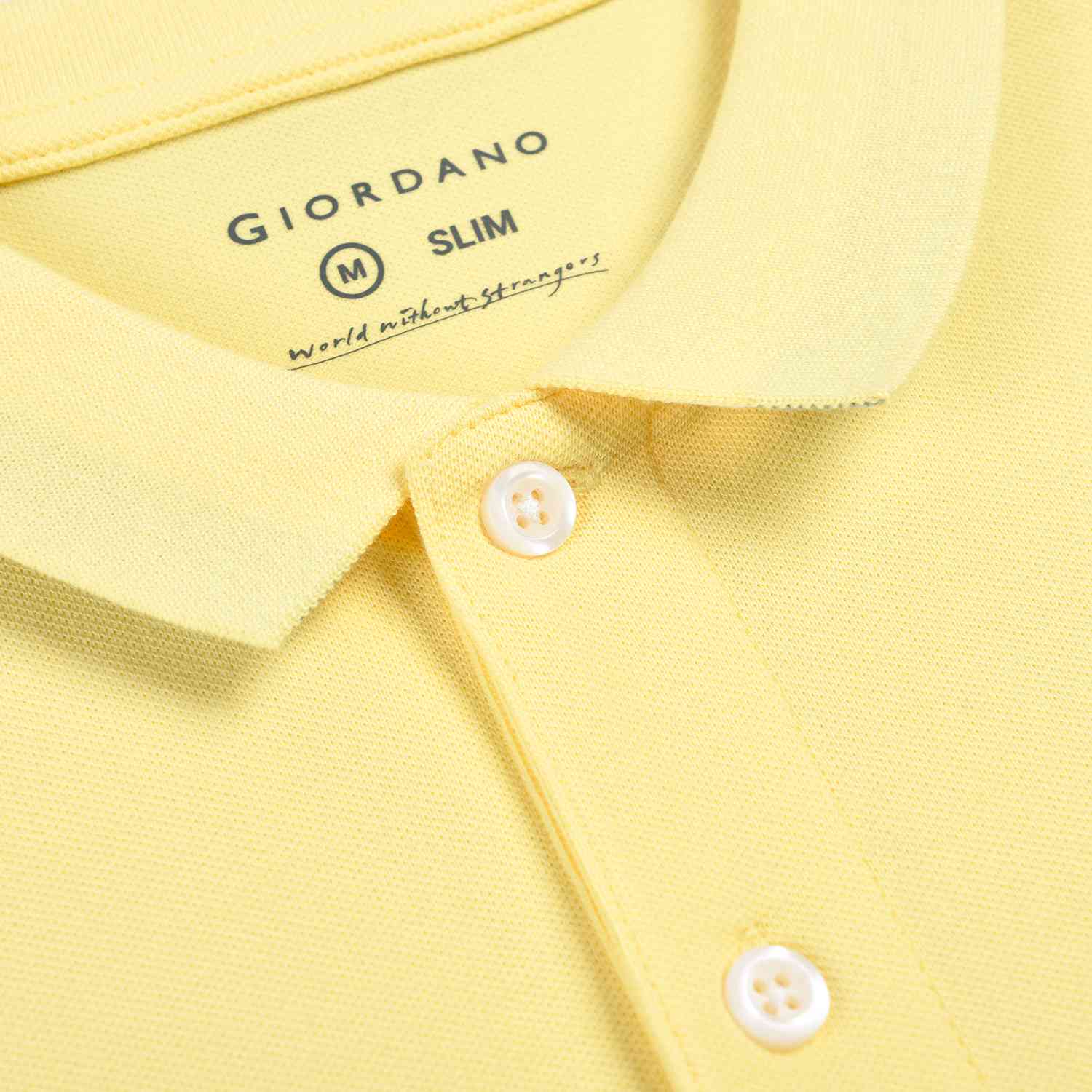Men's Lion Polo - Yellow - Giordano Online