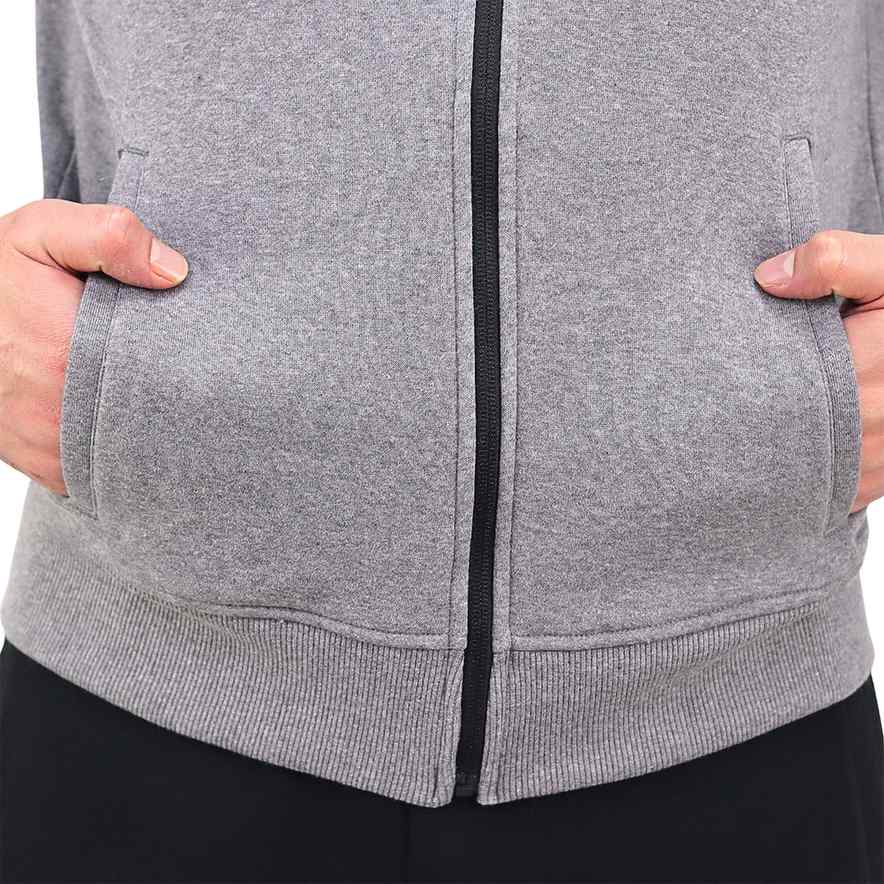 Men's Long Sleeve Slim Embroidery Knit Jacket - Grey - Giordano