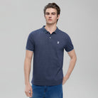 Men's Lycra Pique Raglan Sleeve Embroidery Slim Fit Polo - Giordano Online