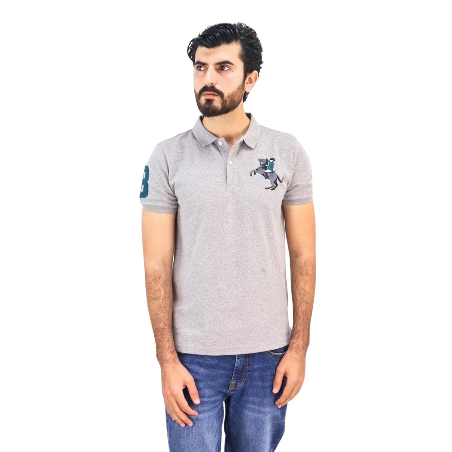 Men's Napoleon Polo - Grey - Giordano Online