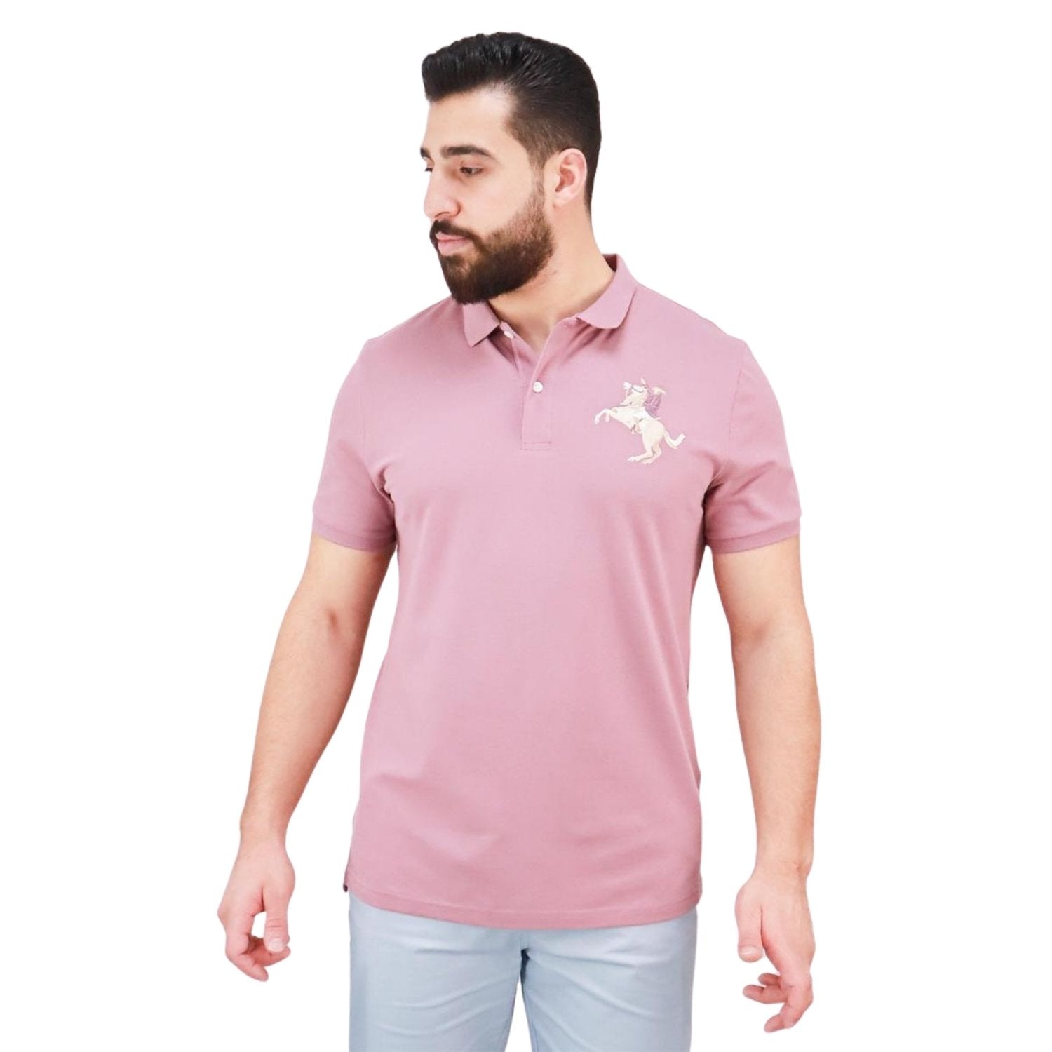 Men's Napoleon Polo - Purple - Giordano Online