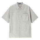 Men’s Nylon Stretch Short Sleeve Shirt – Lightweight & Water - Resistant | Korea Collection - Giordano