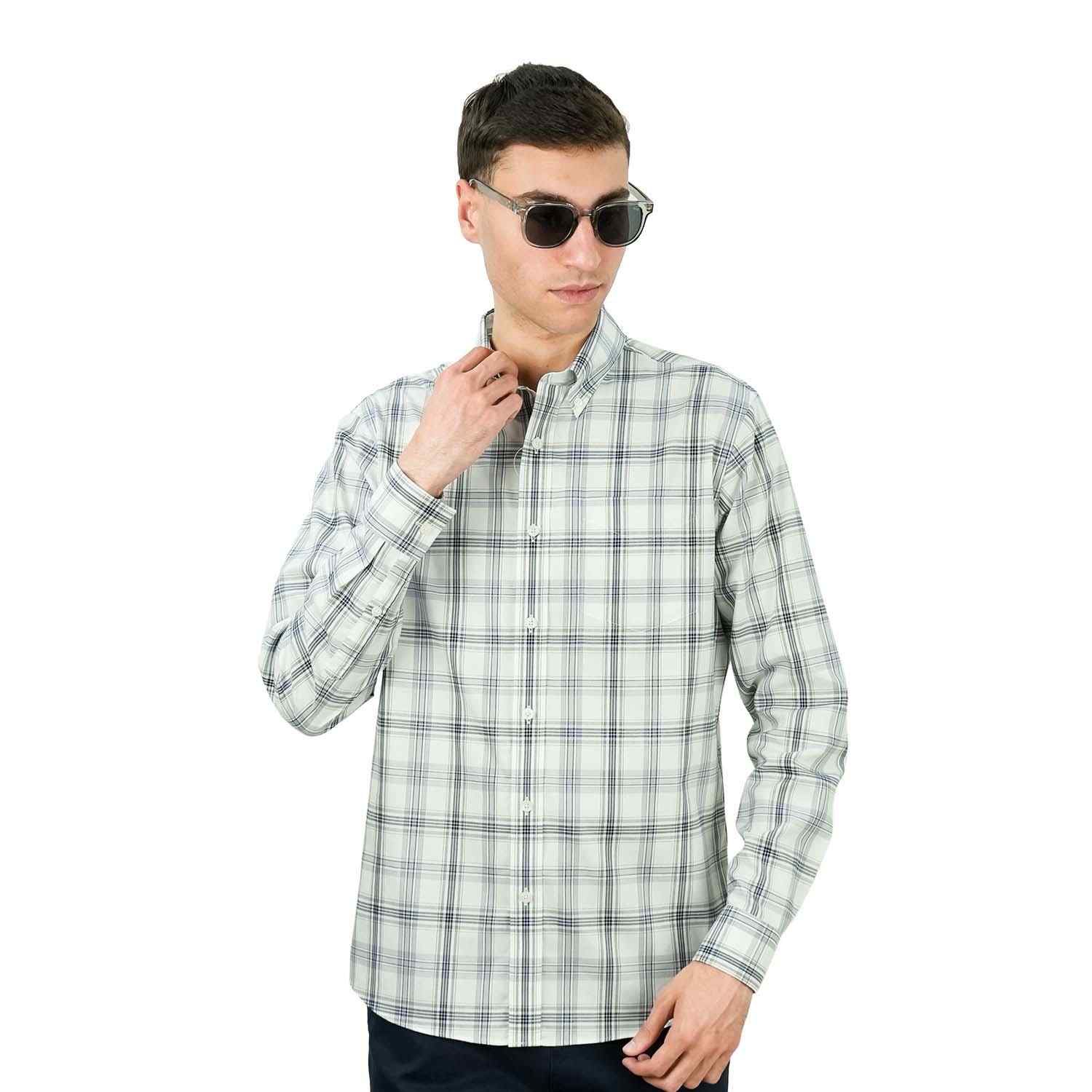 Men's Oxford Long Sleeve Shirt - Giordano Online