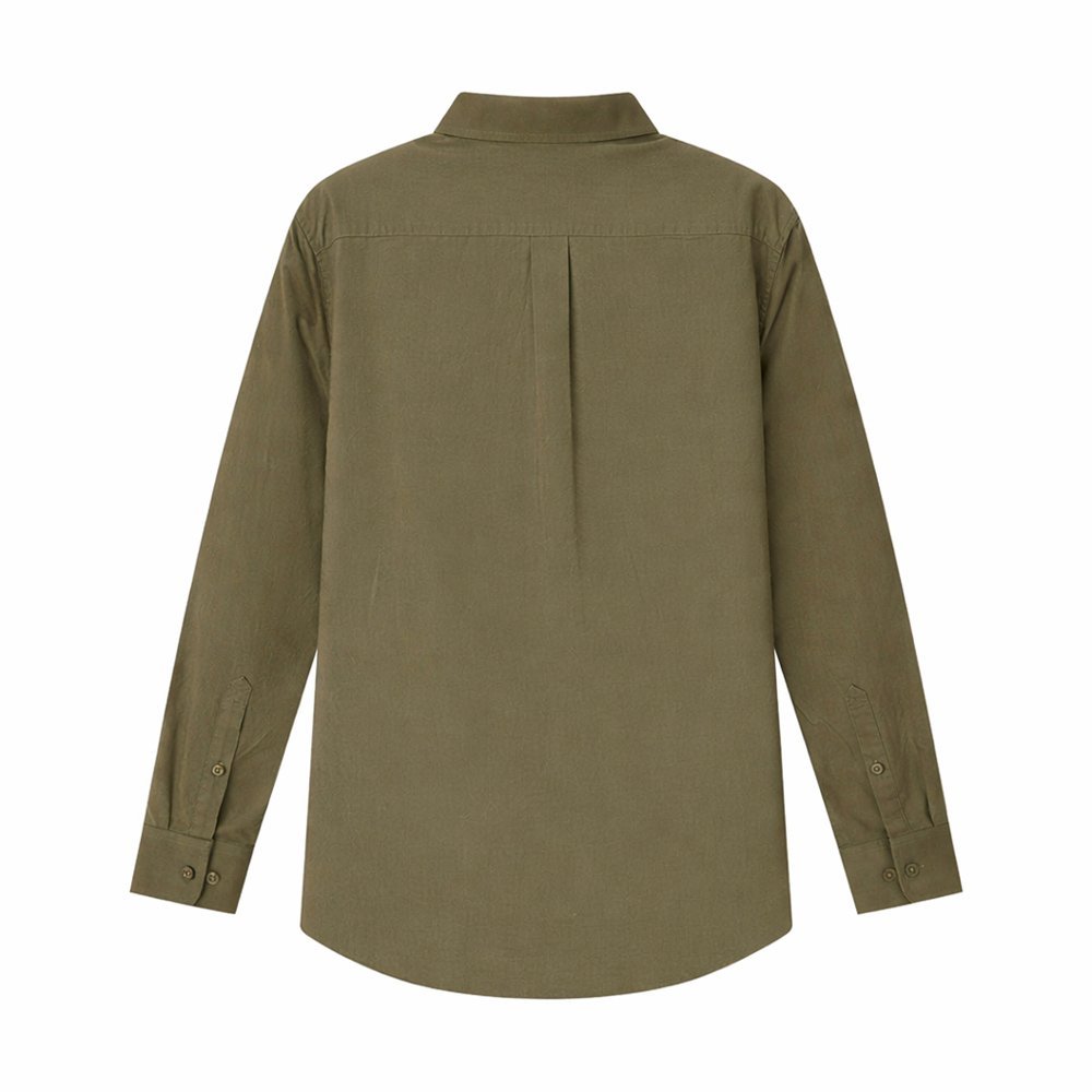 Men's Oxford Long Sleeve Shirt - Giordano Online