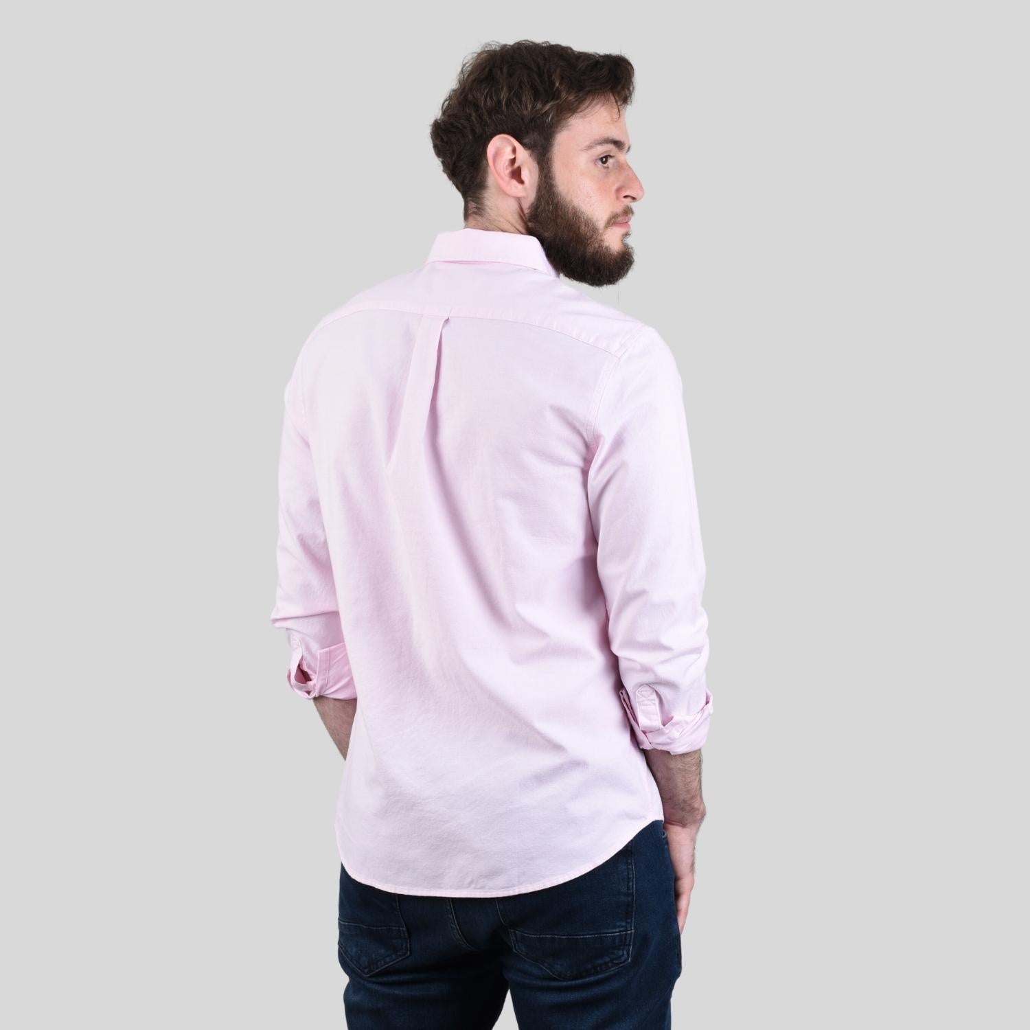 Men's Oxford Long Sleeve Shirt - Giordano Online