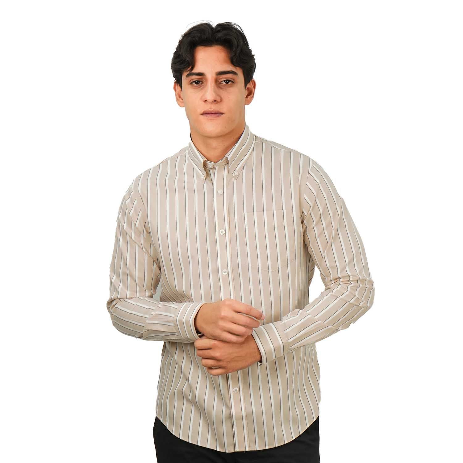 Men's Oxford Long Sleeve Shirt - Giordano Online