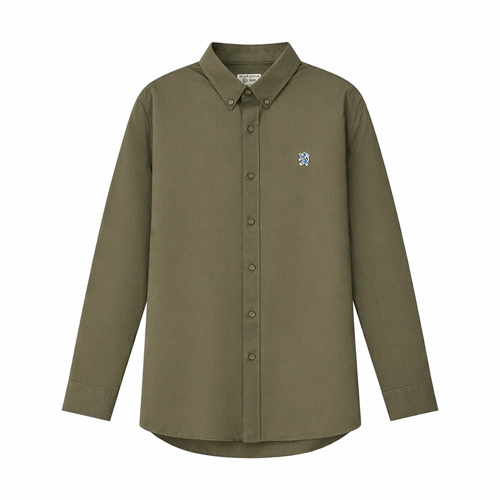 Men's Oxford Long Sleeve Shirt - Giordano Online