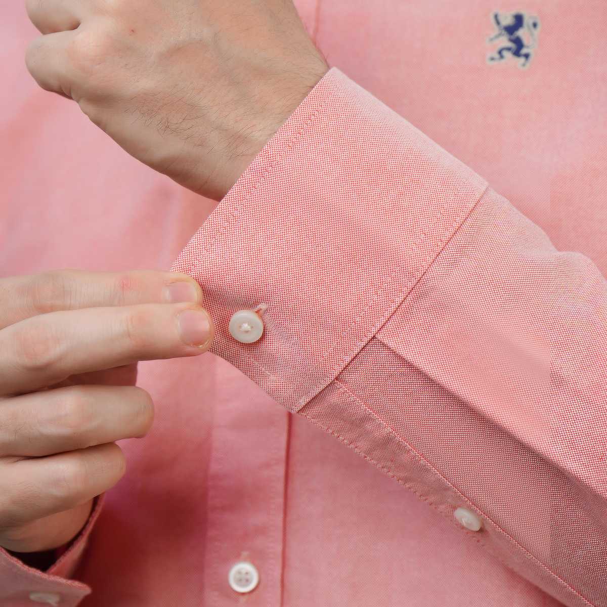 Men's Oxford Long Sleeve Shirt - Giordano Online