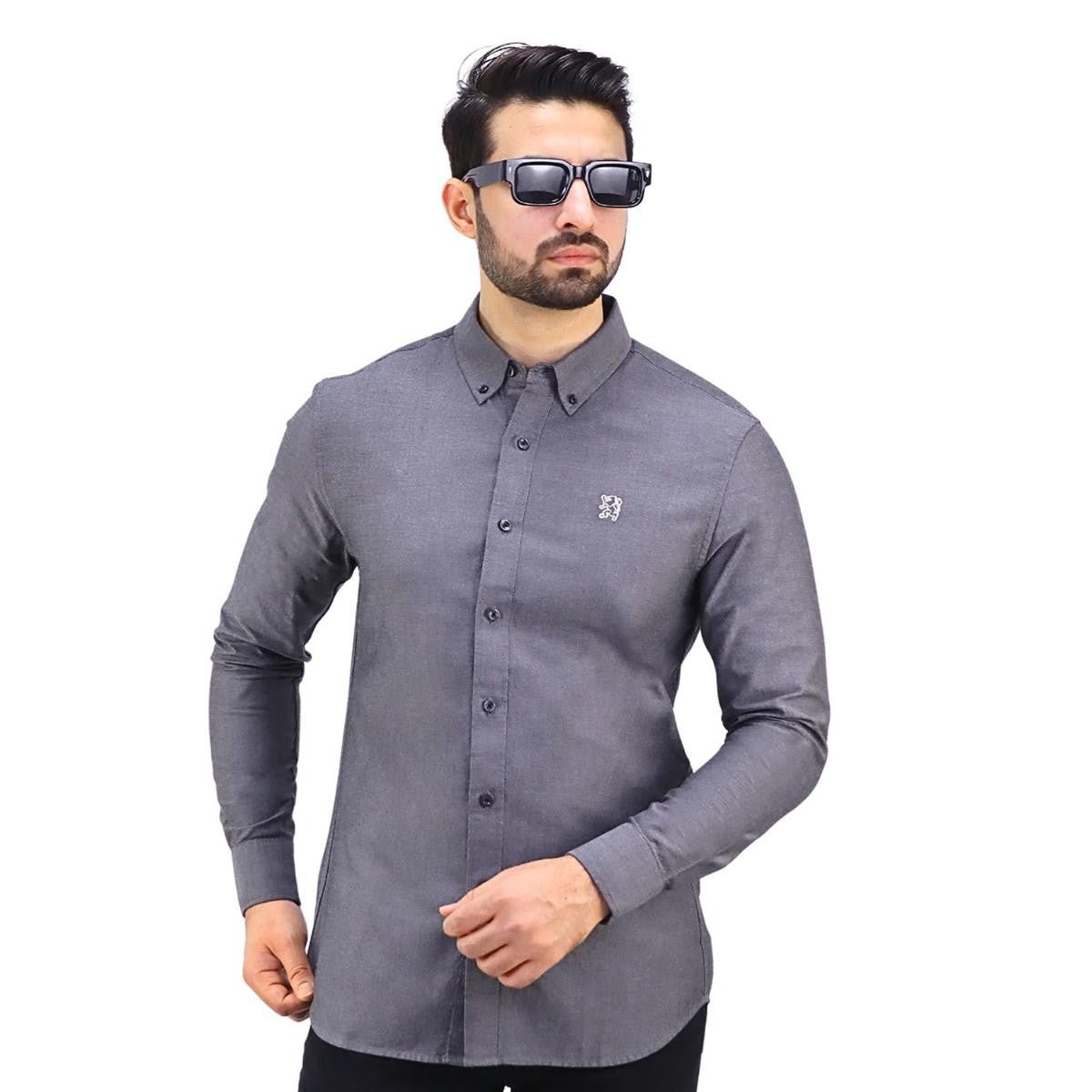 Men's Oxford Long Sleeve Shirt - Giordano Online