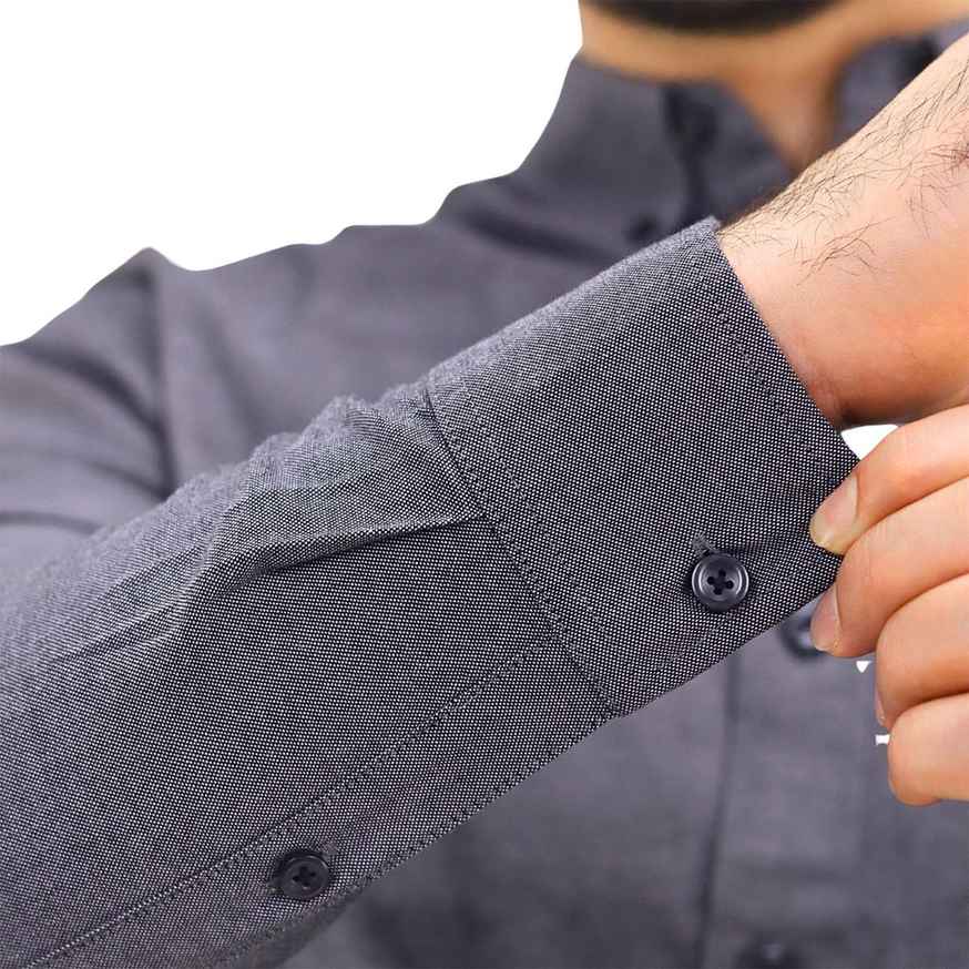 Men's Oxford Long Sleeve Shirt - Giordano Online