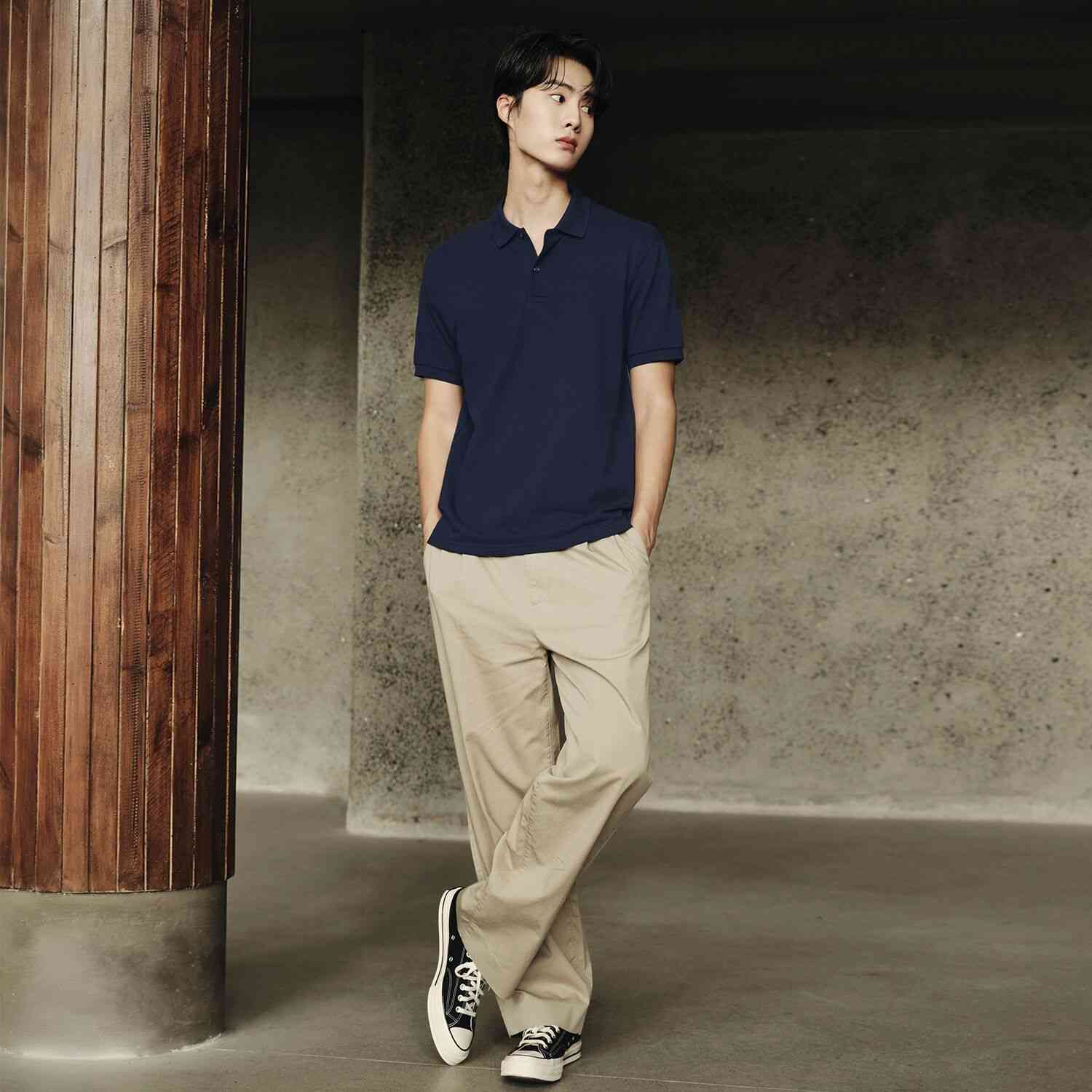 Men's Polo Shirt: Cotton Pique, Short Sleeve | Korea Collection - Giordano