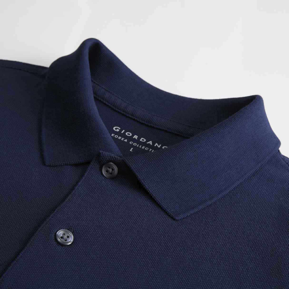 Men's Polo Shirt: Cotton Pique, Short Sleeve | Korea Collection - Giordano