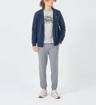 Men's Regular Fit French Terry Knit Joggers - Grey - Giordano Online