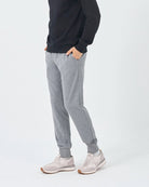 Men's Regular Fit French Terry Knit Joggers - Grey - Giordano Online