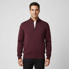 Men's Regular Fit Texture Stitch Mock Neck Full Zip Cardigan - Giordano Online