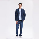 Men's Regular French Terry Hoodie - Blue - Giordano