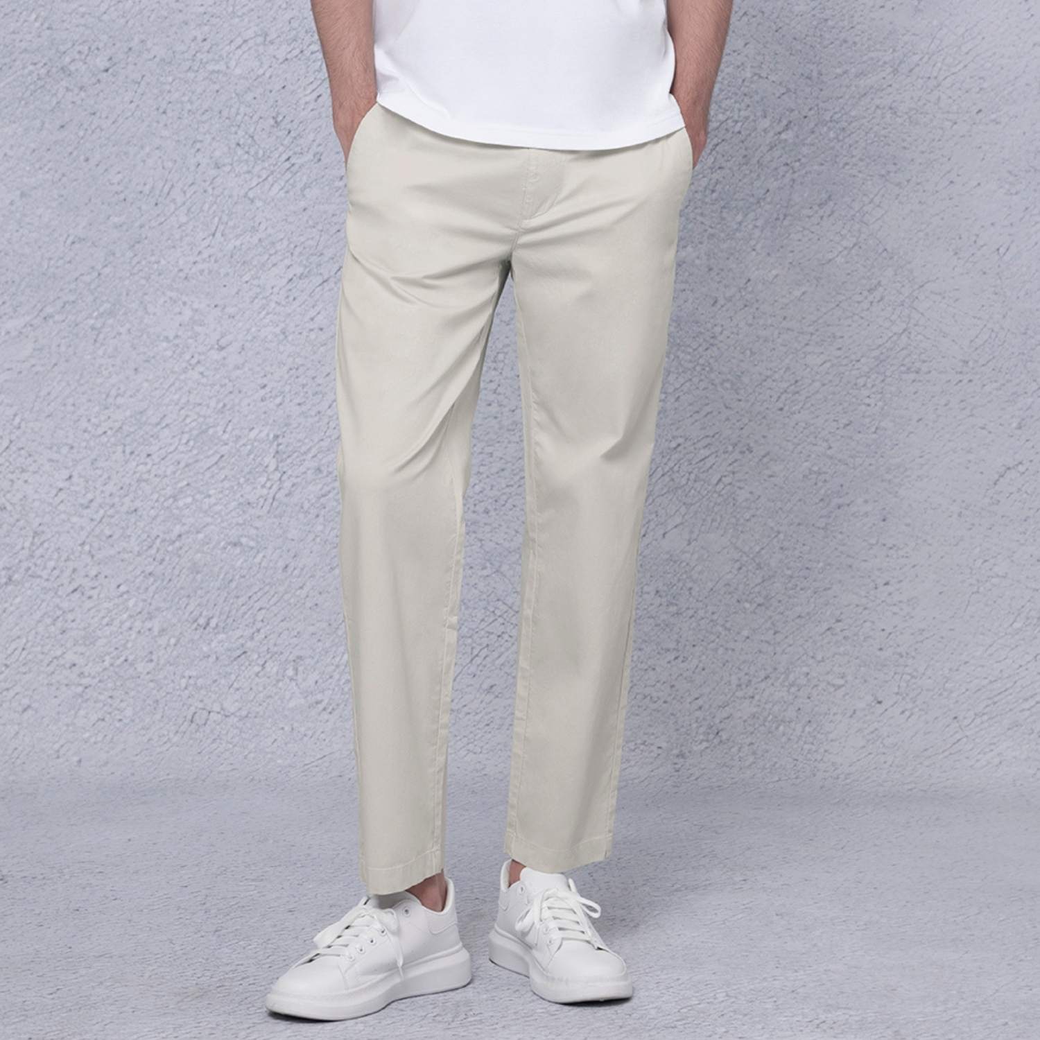 Men's Regular Tapered Khaki Pants - Giordano Online