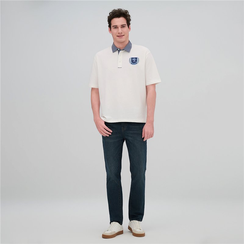 Men's Relax Embroidered Bold Polo - Giordano Online