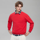 Men’s Relaxed Crew Neck Embroidery Sweatshirt - Giordano Online