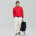 Men’s Relaxed Crew Neck Embroidery Sweatshirt - Giordano Online