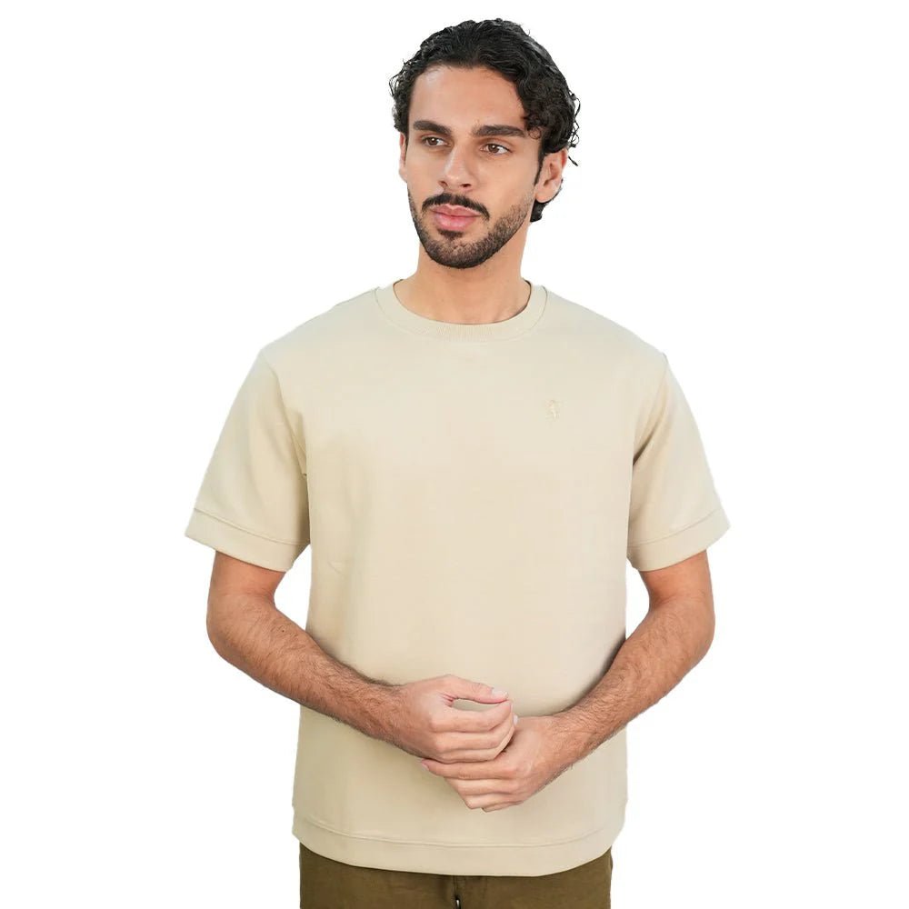 Men's Relaxed Embroidered T-Shirt - Giordano Online