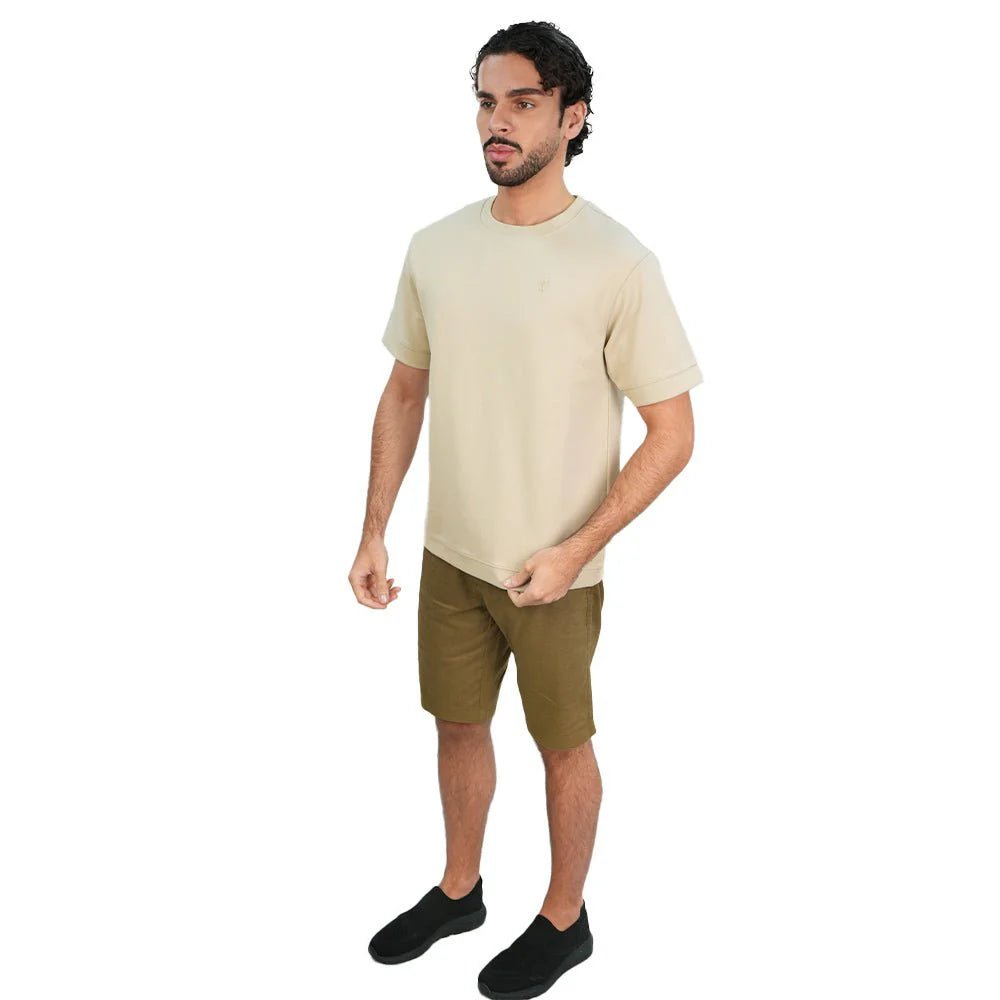 Men's Relaxed Embroidered T-Shirt - Giordano Online