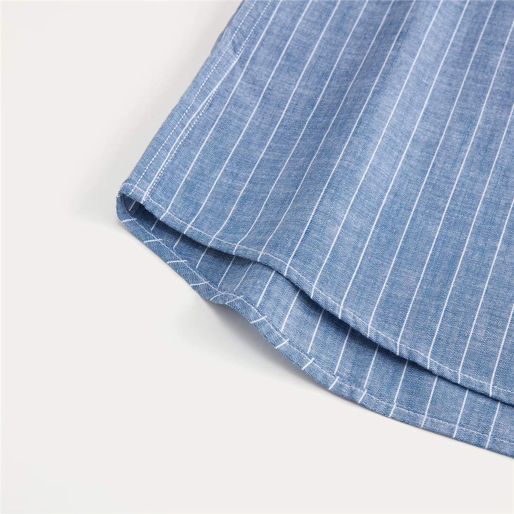 Men's Relaxed Fit Cotton Chambray Shirt - Giordano Online