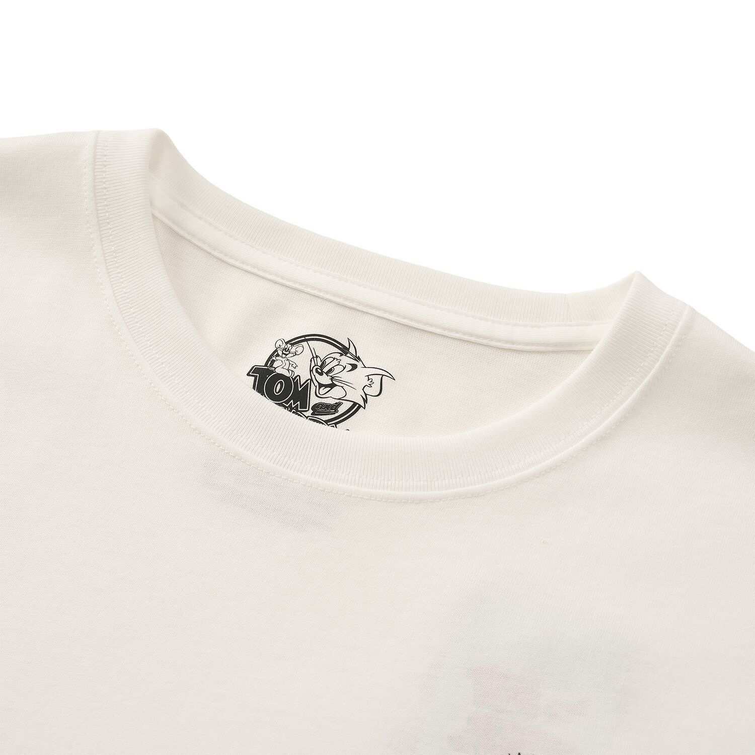 Men’s Relaxed Fit Cotton Print Tee - Tom & Jerry - White - Giordano