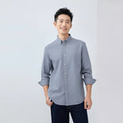 Men's Relaxed Fit Lyocell - Cotton Embroidered Shirt - Giordano Online