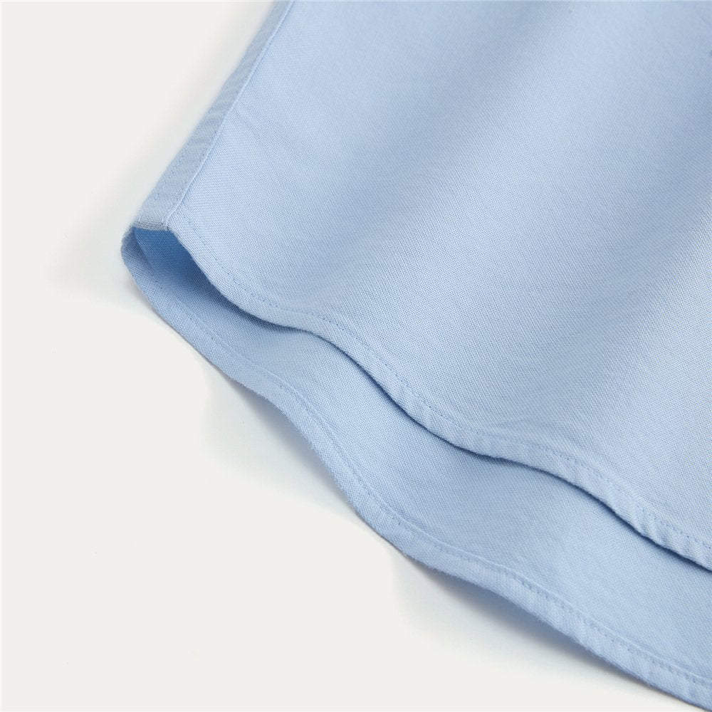 Men's Relaxed Fit Lyocell - Cotton Embroidered Shirt - Giordano Online