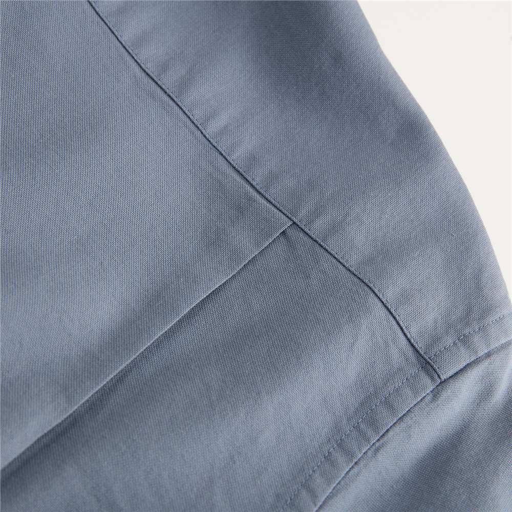 Men's Relaxed Fit Lyocell - Cotton Embroidered Shirt - Giordano Online