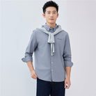 Men's Relaxed Fit Lyocell - Cotton Embroidered Shirt - Giordano Online