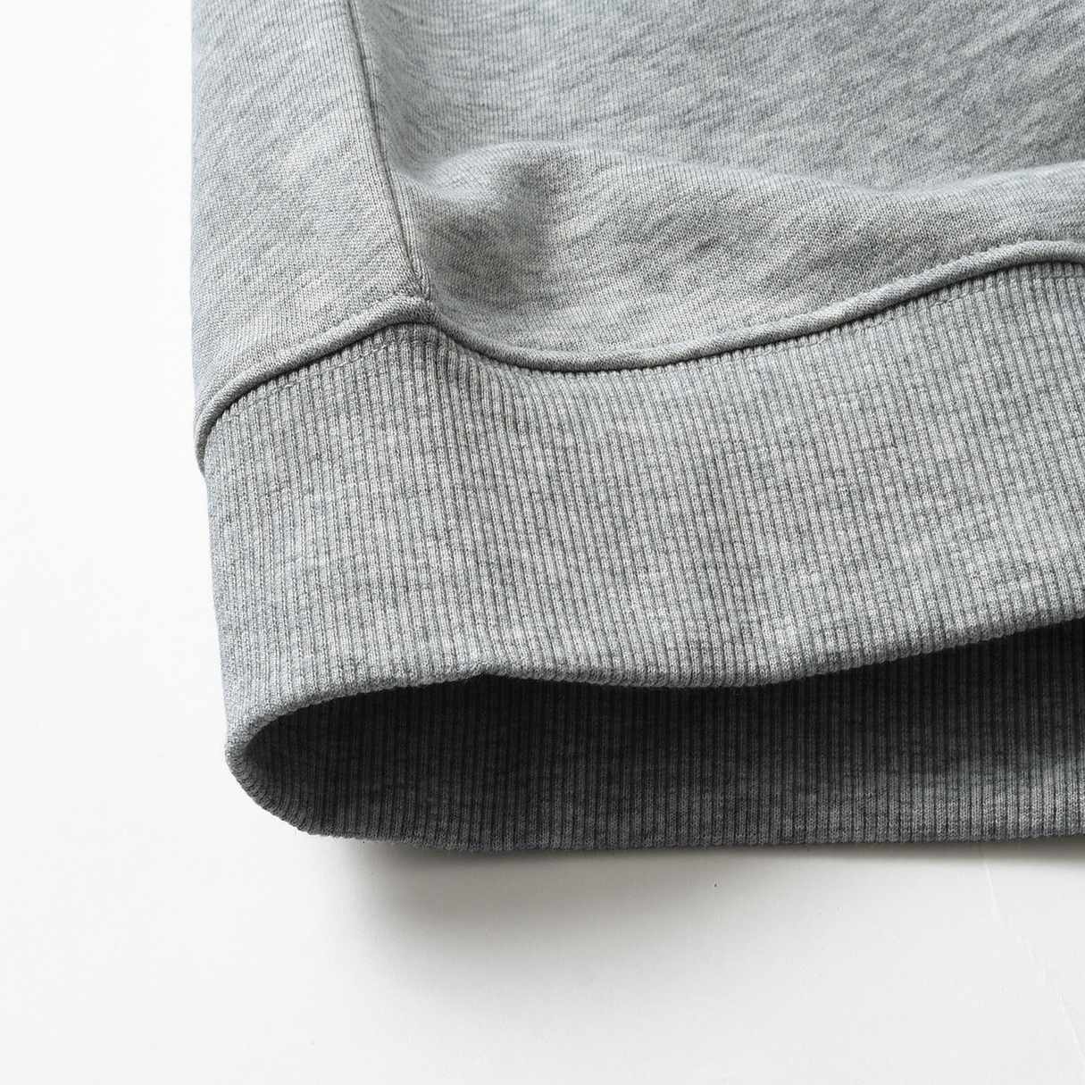 Men's Relaxed Fit Refined Casual Logo Print Sweatshirt - Grey - Giordano Online