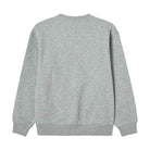 Men's Relaxed Fit Refined Casual Logo Print Sweatshirt - Grey - Giordano Online