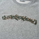 Men's Relaxed Fit Refined Casual Logo Print Sweatshirt - Grey - Giordano Online