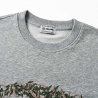 Men's Relaxed Fit Refined Casual Logo Print Sweatshirt - Grey - Giordano Online