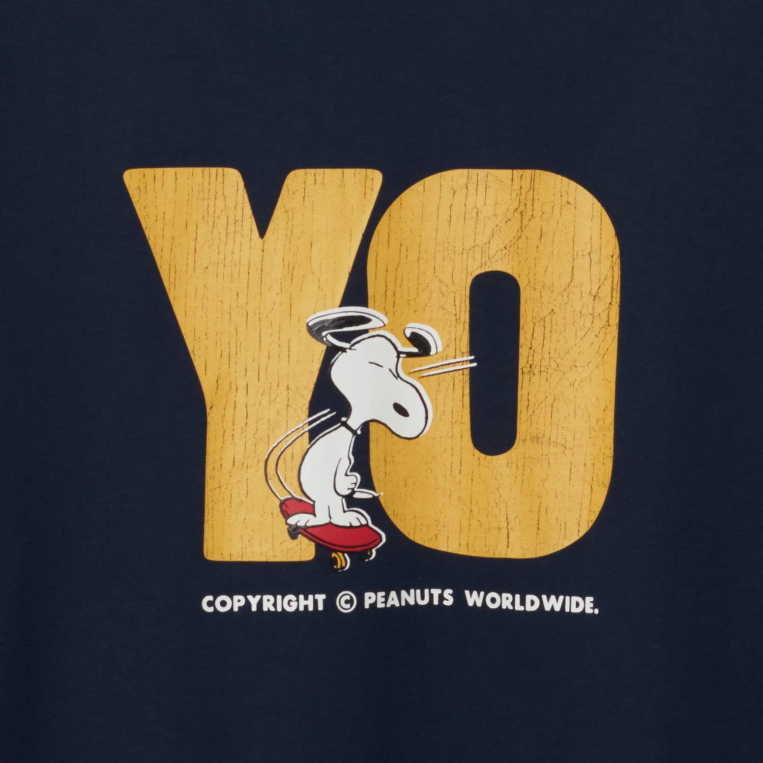 Men's Relaxed Snoopy Print Tee - Blue - Giordano Online