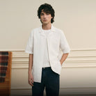 Men's Seersucker Half Sleeve Shirt - Giordano Online