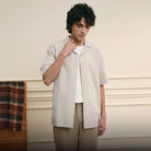 Men's Seersucker Half Sleeve Shirt - Giordano Online