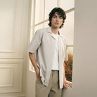 Men's Seersucker Half Sleeve Shirt - Giordano Online