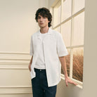 Men's Seersucker Half Sleeve Shirt - Giordano Online