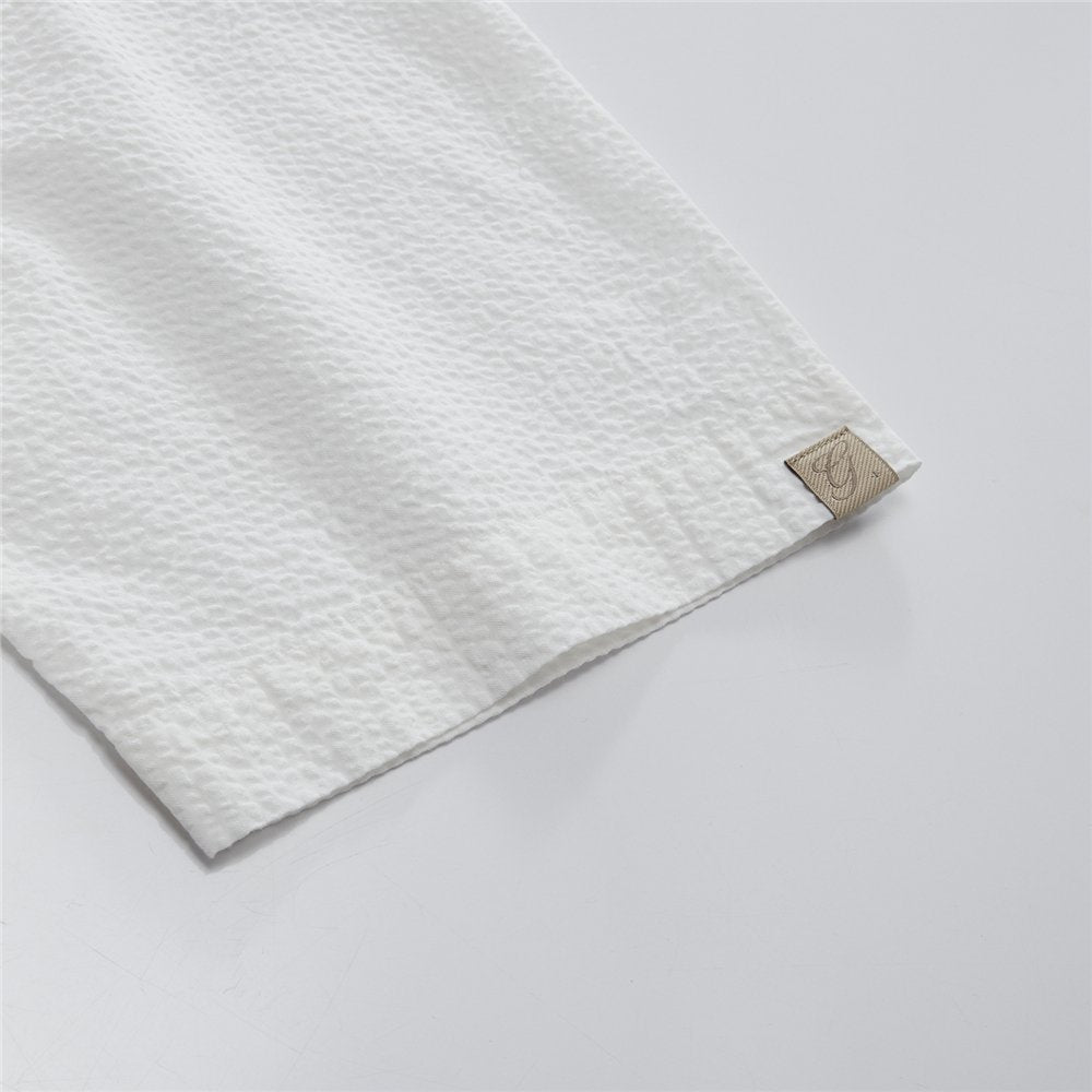 Men's Seersucker Half Sleeve Shirt - Giordano Online