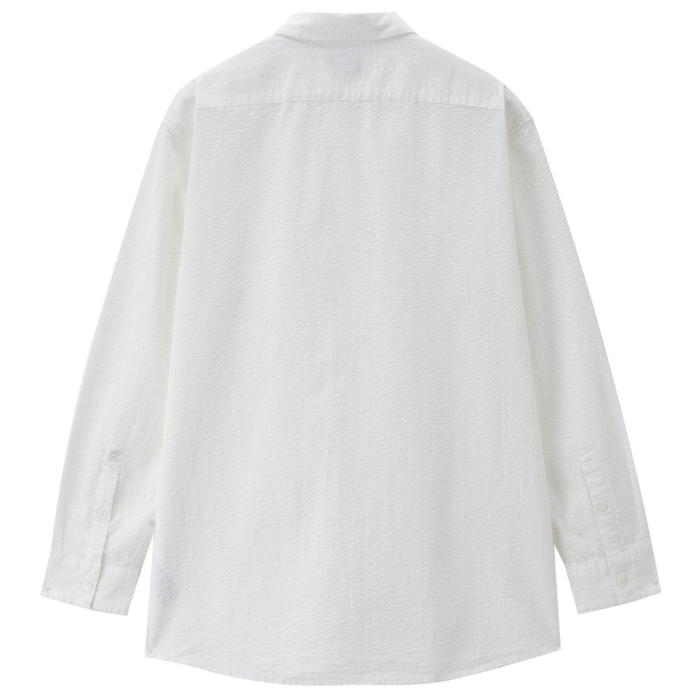 Men's Seersucker Relax Fit Shirt - Giordano Online