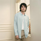 Men's Seersucker Relax Fit Shirt - Giordano Online