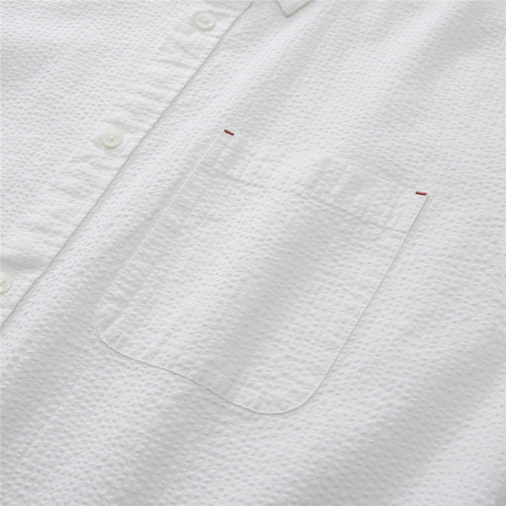 Men's Seersucker Relax Fit Shirt - Giordano Online