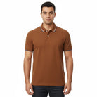 Men's Short Sleeve Slim Solid Polo - Khaki - Giordano Online